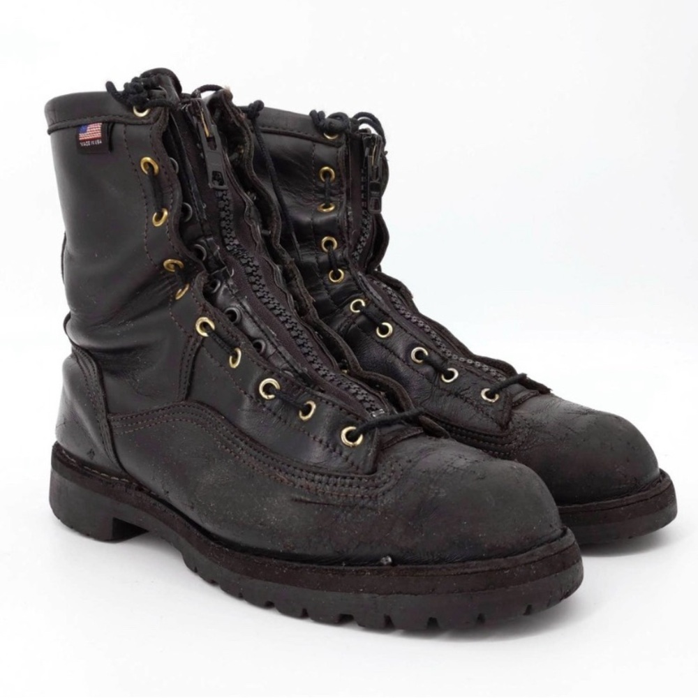 Danner Gore-Tex Rain Forest Hunting Leather Boots Combat Vintage Mens US 10.5 EE